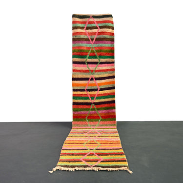 Vintage Runner Moroccan Rug 2.4 x 11.4 feet / 75 x 348 cm - Ettilux Home